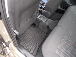 Автоковрики EVA для VW Polo седан. С блоком ЭРА ГЛОНАСС под пассажирским сиденьем.