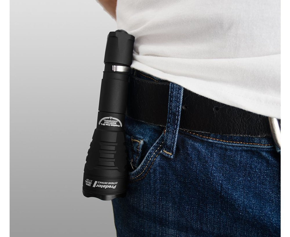 Фонарь тактический светодиодный Armytek Predator v3 XP-E2, зеленый луч, 240 лм, размер: зелёный свет