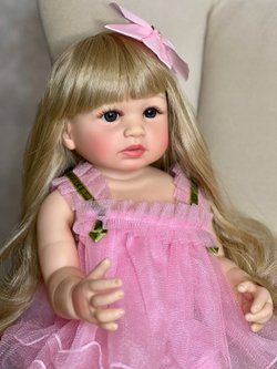 Кукла Реборн виниловая 55см в пакете (FA-012)