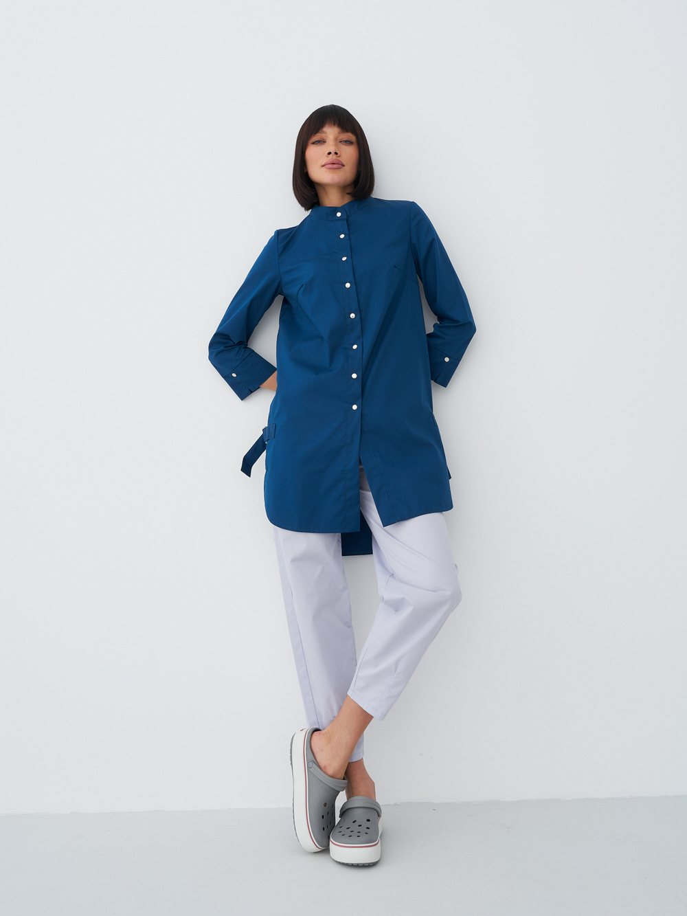 Халат женский  м178 toray стретч opal blue