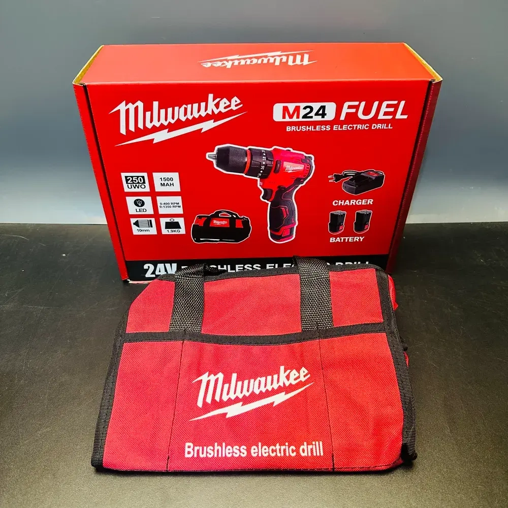 Шуруповерт аккумуляторный бесщеточный Milwaukee 24V / 2АКБ / +сумка