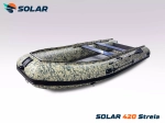 Лодка надувная моторная solar-420 strela jet tunnel