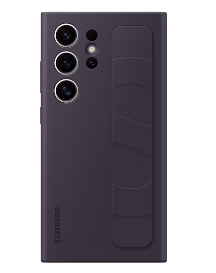 Чехол-накладка Standing Grip Case S24 Ultra ( Темно фиолетовый)