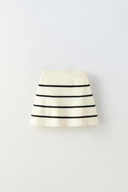 ZARA ТРИКОТАЖНАЯ ЮБКА В ПОЛОСКУ, ПОЛОСКИ