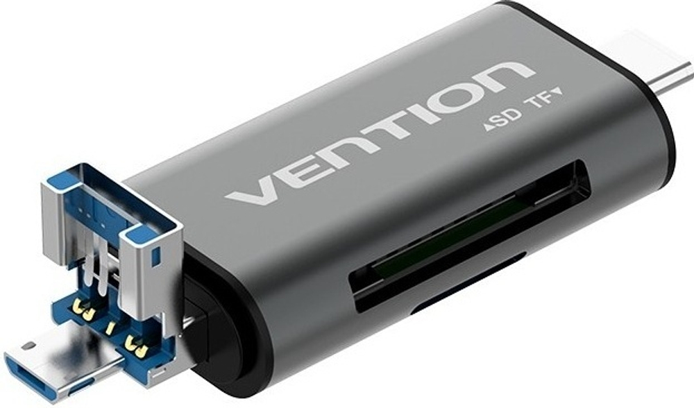 Картридер Vention CCHH0 серый
