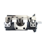 T6CCB20B173L00C100 - Пластинчатый нерегулируемый двухпоточный насос серии T6CC с рабочим объемом 66+58 см3