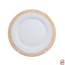 Столовый сервиз на 6 персон Thun Опал широкий кант платина золото 28 предметов