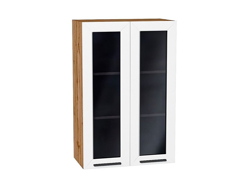 Шкаф верхний с 2-мя остекленными дверцами Глетчер