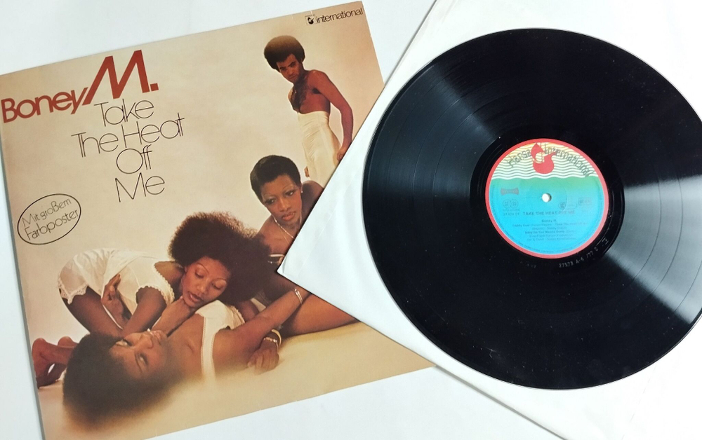 Винтажная виниловая пластинка LP Boney M Take The Heat Off Me (Germany 1977)