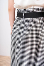 4749 Юбка женская (черно-белая клетка)