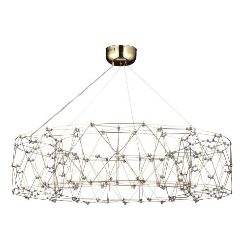 *SL6602.203.72 Светильник подвесной ST-Luce Золотистый/Прозрачный LED 1*72W 4000K GRAVETTA