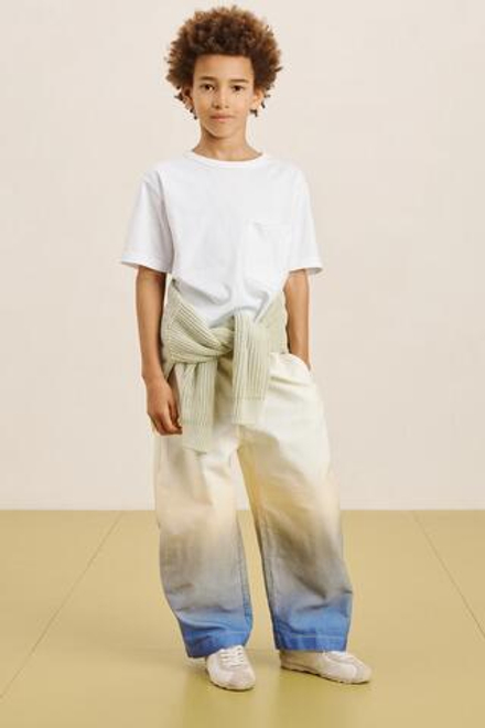 ZARA БРЮКИ С КОНТРАСТНЫМ ПРИНТОМ ТАЙ-ДАЙ, РАЗНОЦВЕТНЫЙ