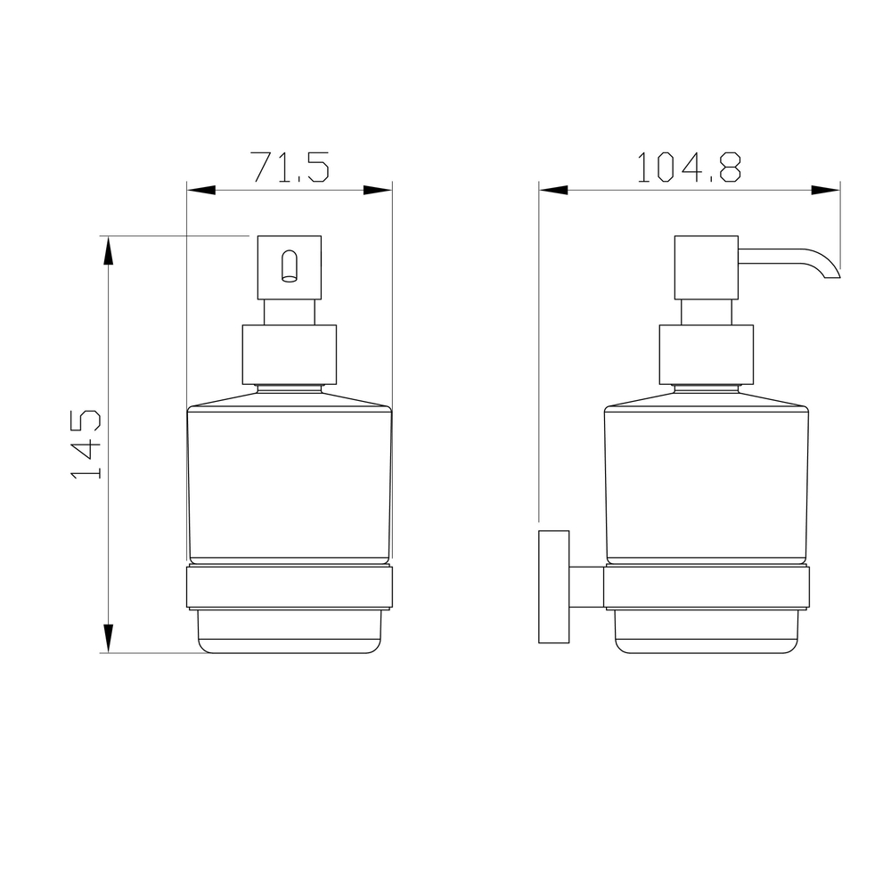 Дозатор мыла WONZON & WOGHAND GRAFFITY, Брашированное золото (WW-9333-BG)