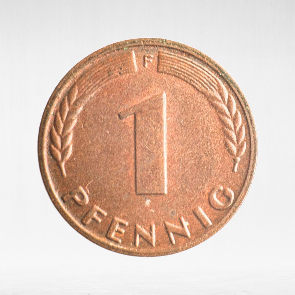 Germany, 1 Pfennig, 1966, (Stuttgart Mint - "F"), VF