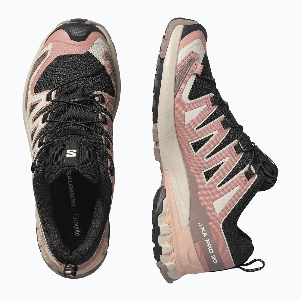 Женские Кроссовки для бега Salomon XA Pro 3D V9 black/burlwood/mahogany rose