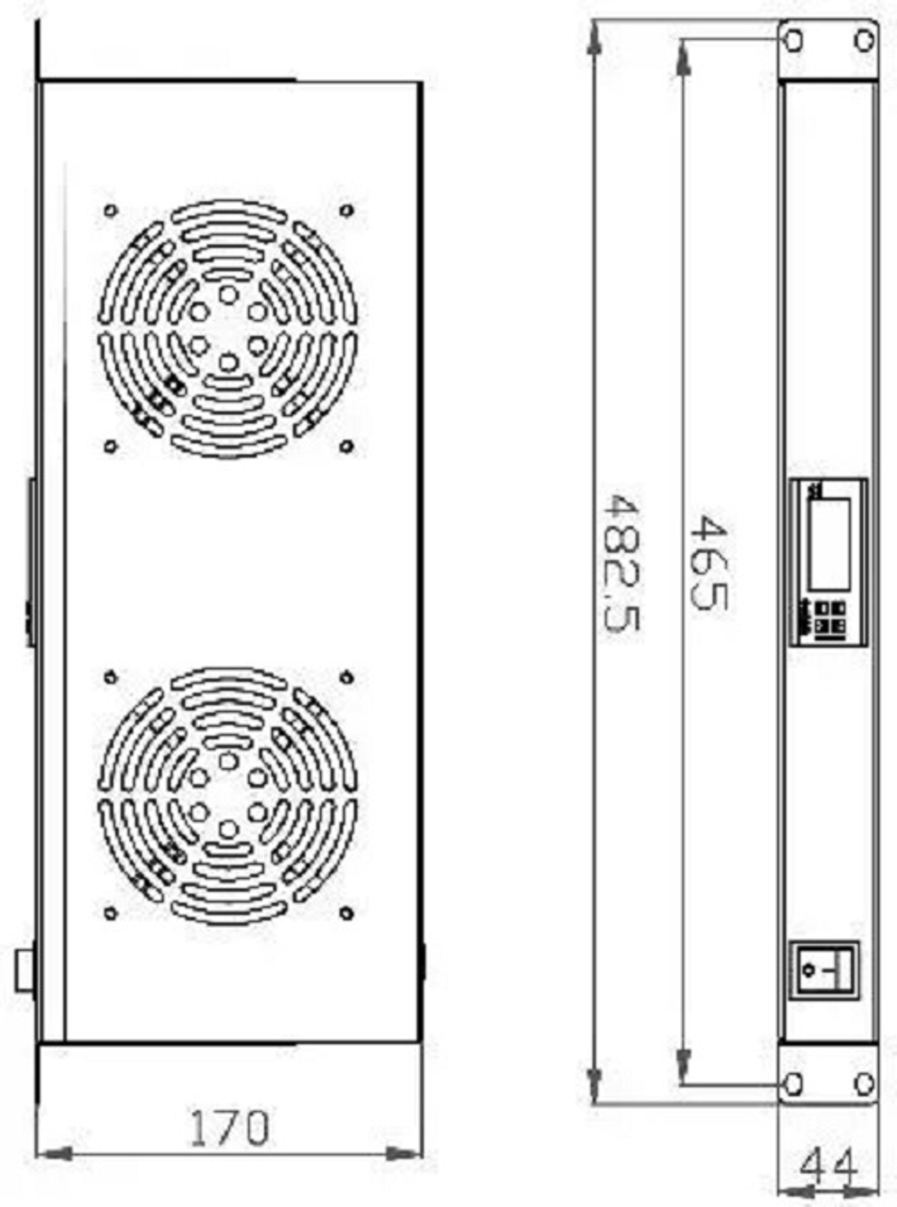 Вентиляторный модуль  NTSS NTSS-FAN2/19T