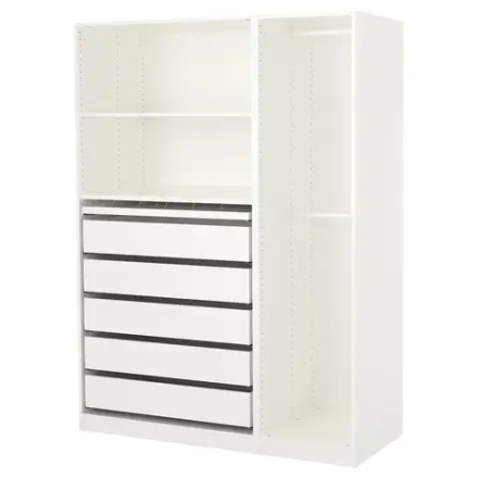 Шкаф - IKEA PAX/ПАКС ИКЕА, 58х150х201,2 см, белый