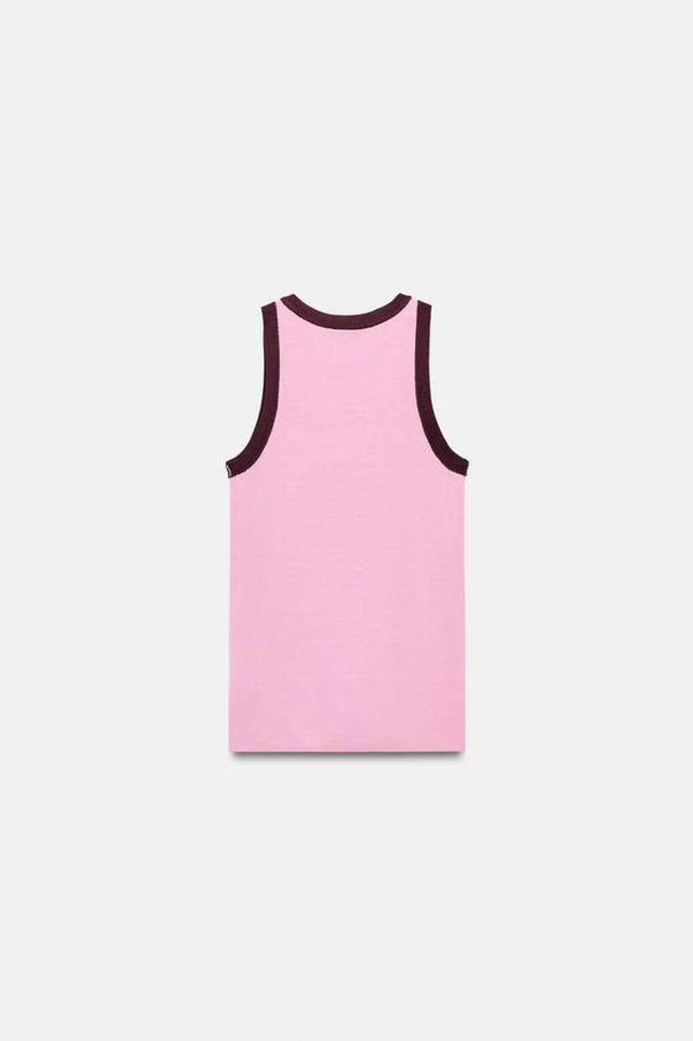 ZARA ТРИКОТАЖНЫЙ ТОП С ГОРЛОВИНОЙ ХАЛТЕР, МЯГКИЙ РОЗОВЫЙ