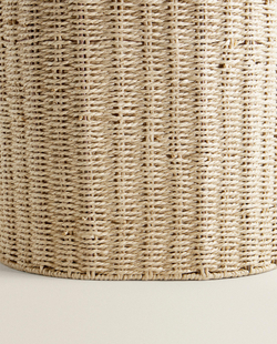 Zara Home Корзина из плетёной бумаги, цвет бежевый, 55.5 см