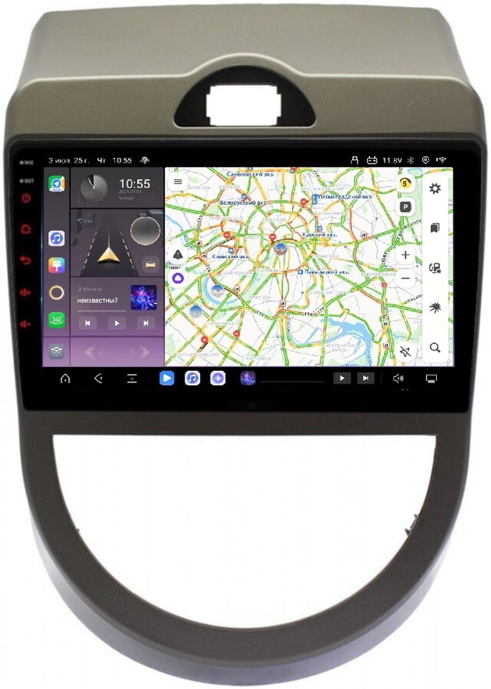 Магнитола для KIA Soul 2008-2011 (AM) - Carmedia OL-9739 QLed, Android 13, TS20, CarPlay, SIM-слот