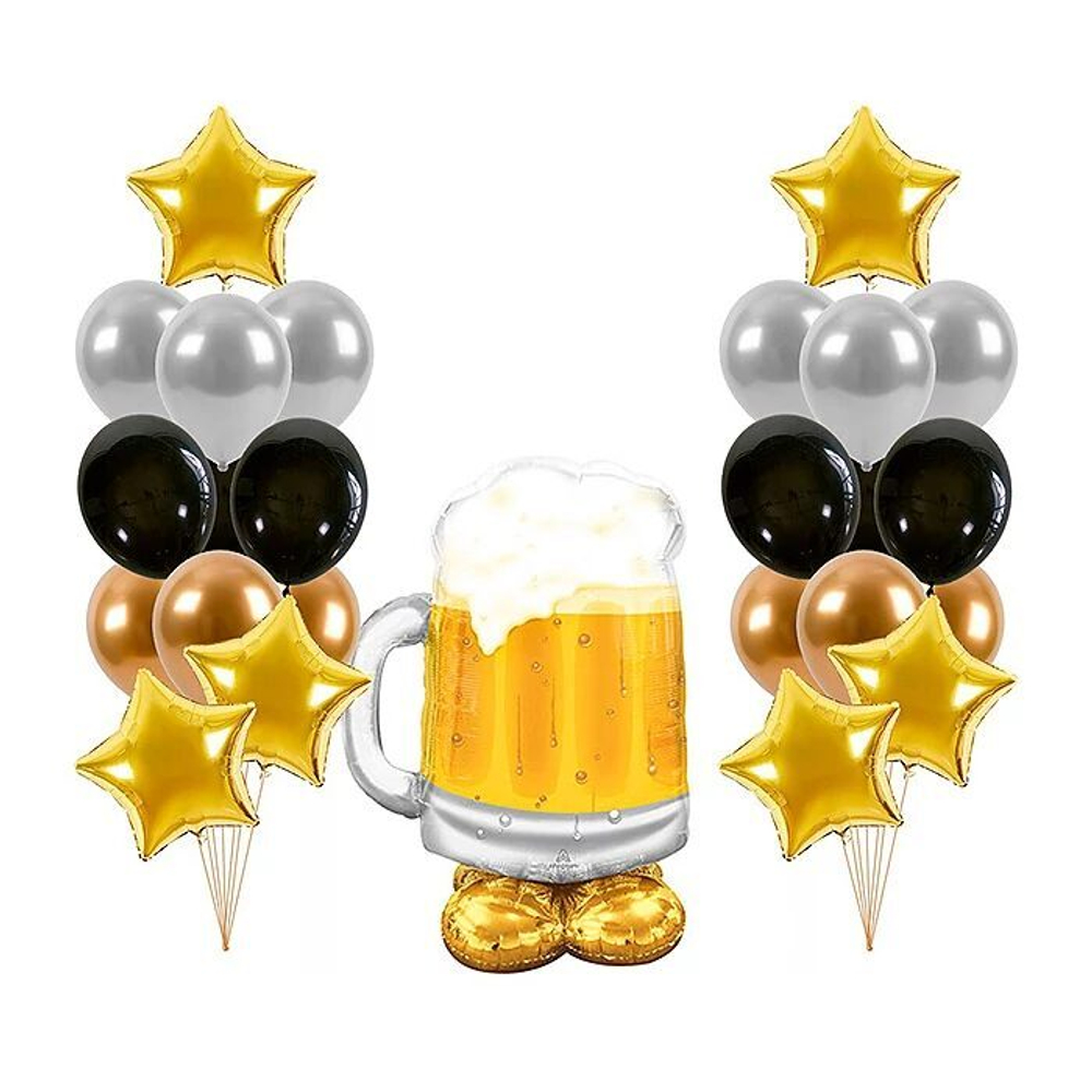 Композиция из шаров "Пивная кружка"