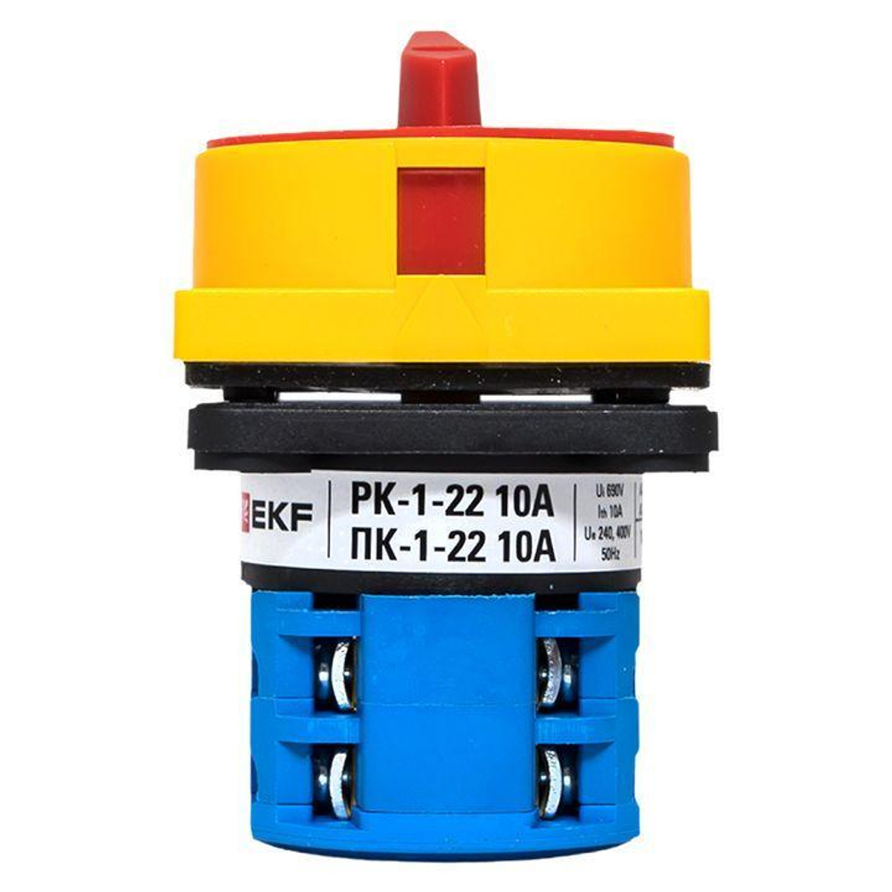 Переключатель кулачковый ПК-1-22 10А 2п "1-0-2" с блокировкой IP65 PROxima EKF pk-1-22-10-a65