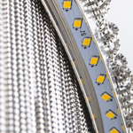 Pendant design lamp Waterfall  L120 (Silver)