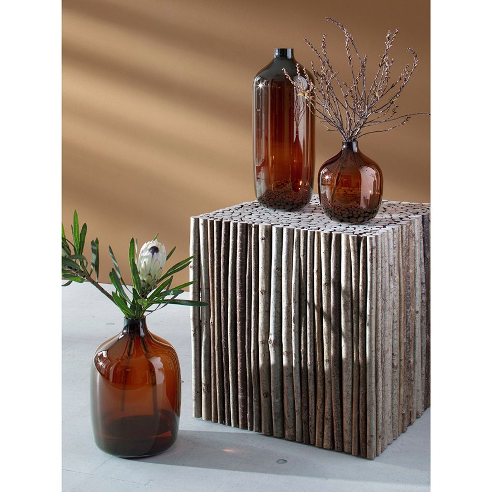 Ваза Vessel, 27 см, коричневая