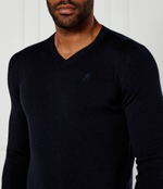 Шерстяной свитер Karl Lagerfeld - темно-синий(655003 544399)