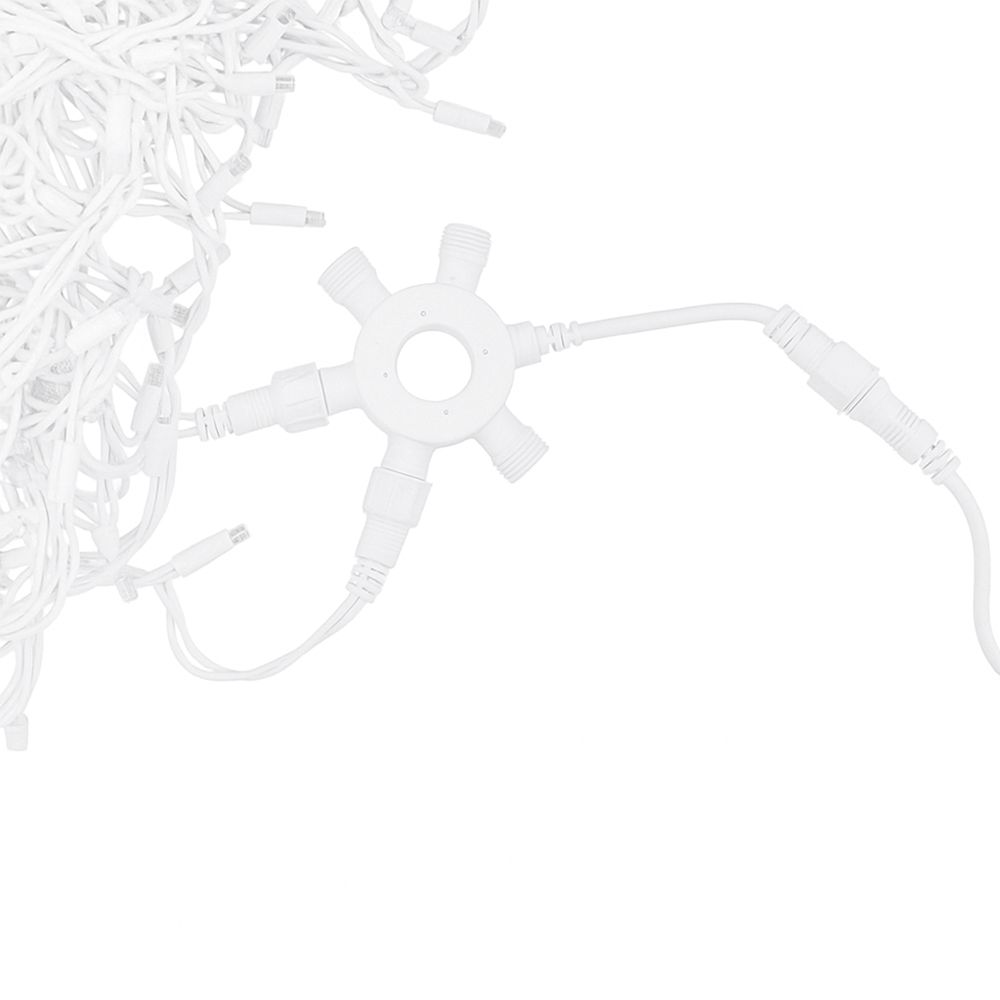 UTC-F90 Y6 WHITE Соединитель для гирлянд серии F90RPO. круговой. 1 вход-5 выходов. Белый. ТМ Uniel