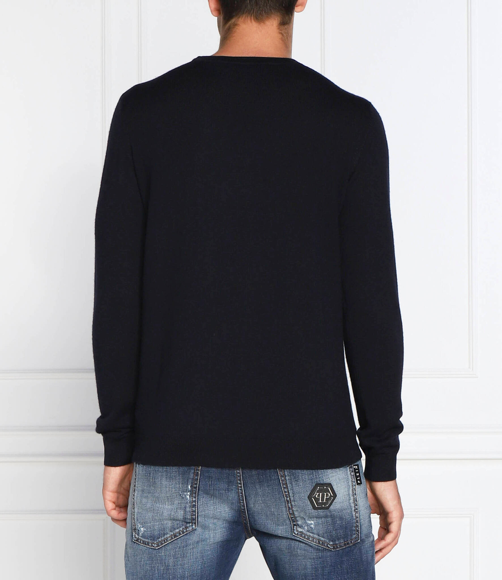 Хлопковый свитер Karl Lagerfeld - темно-синий(655006 524399)