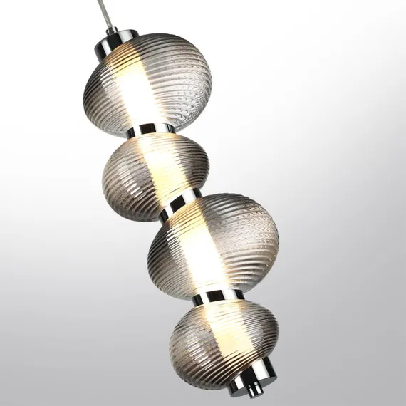 5096/17L L-VISION ODL25 419 хром/дымчатый градиент/металл/стекло Подвес LED 17W 4000K 2686Лм BRUCO