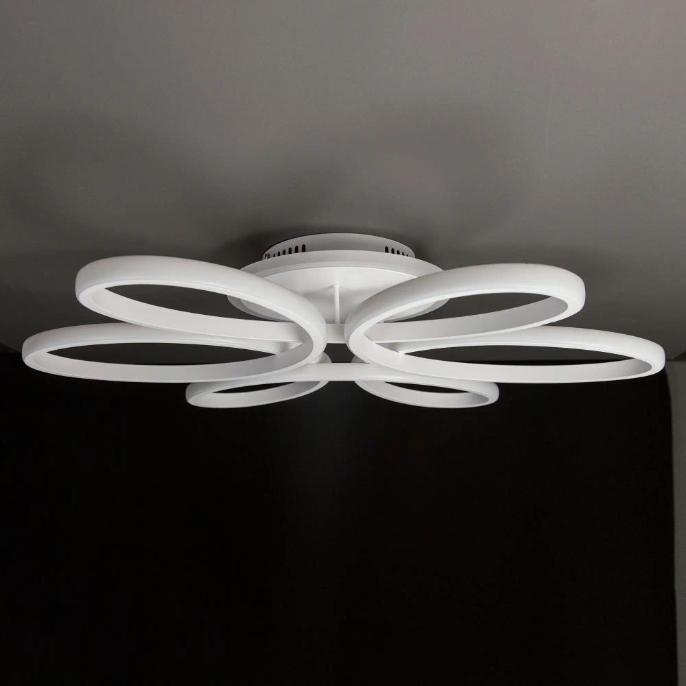 Citilux Сезар Смарт CL233A170E RGB Умная люстра Белая