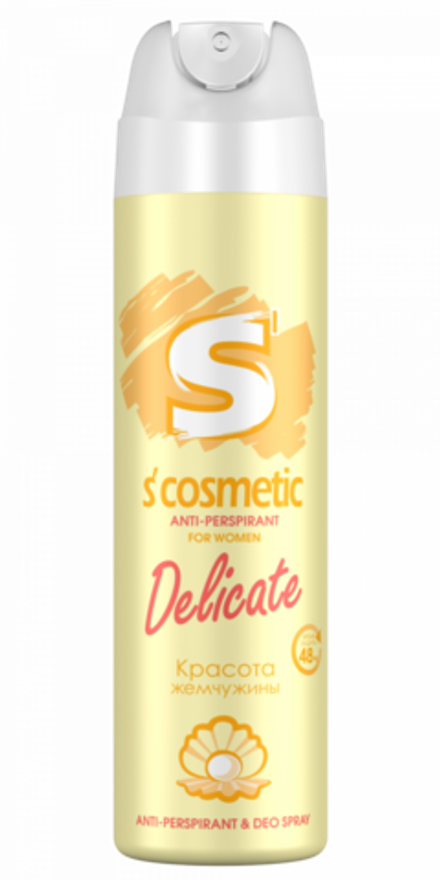 Дезодорант-антиперспирант для тела 145 мл S Cosmetic for women Delicate Красота жемчужины