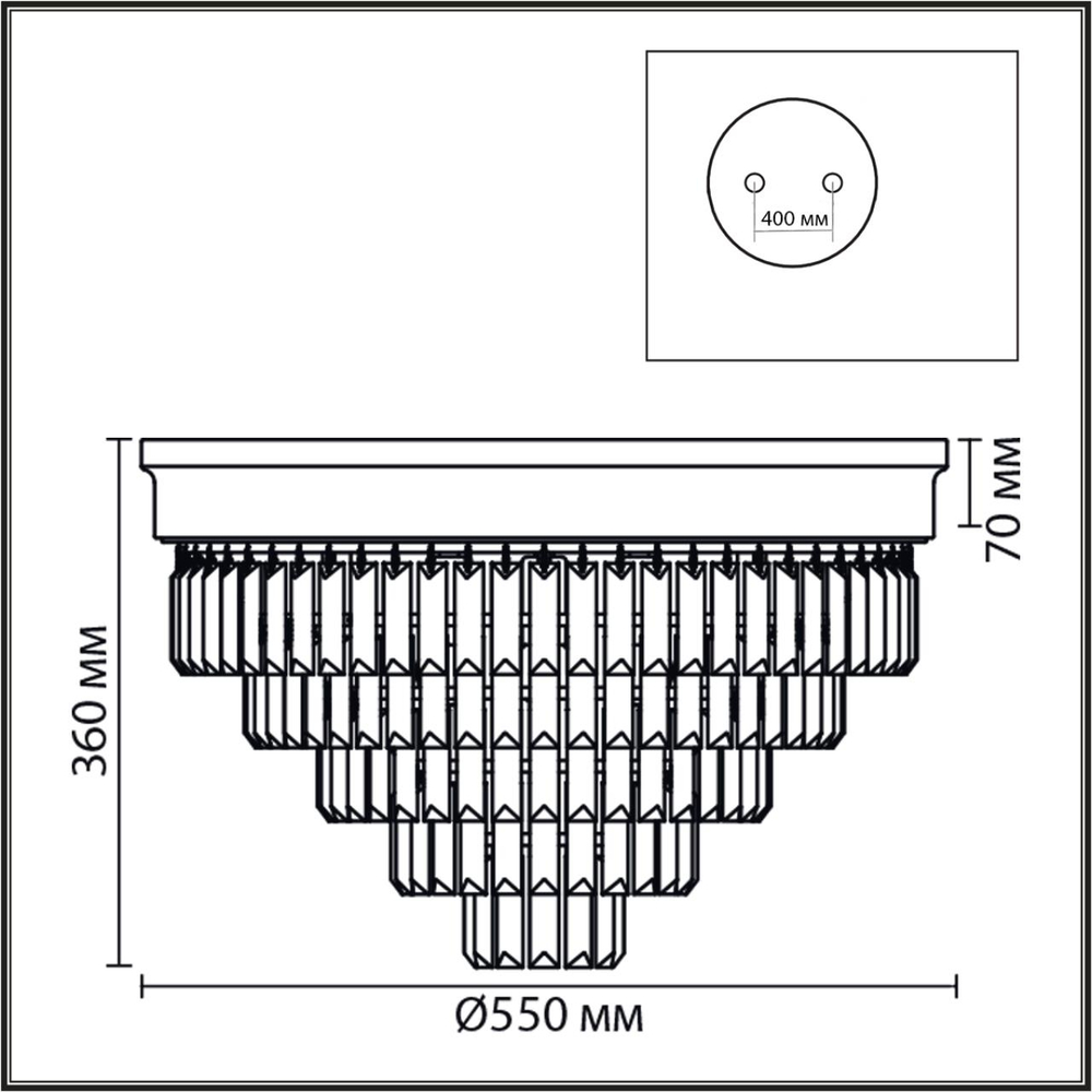 5257/8C LN Люстра потолочная Е14 8*40Вт 220В IP20 CLASSI