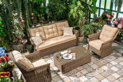 Плетеный кофейный стол OPAL