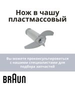 Нож в чашу пластмассовый AS00000217