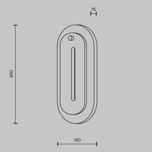 Настенный светодиодный светильник Maytoni Ventana MOD523WL-L15BG3K1