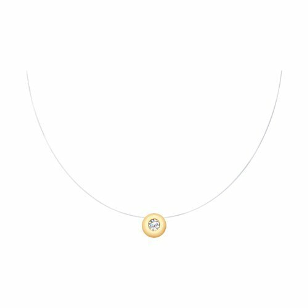 Колье из золота с фианитом