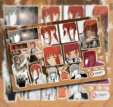 Стикерлист "Человек-бензопила" - Макима