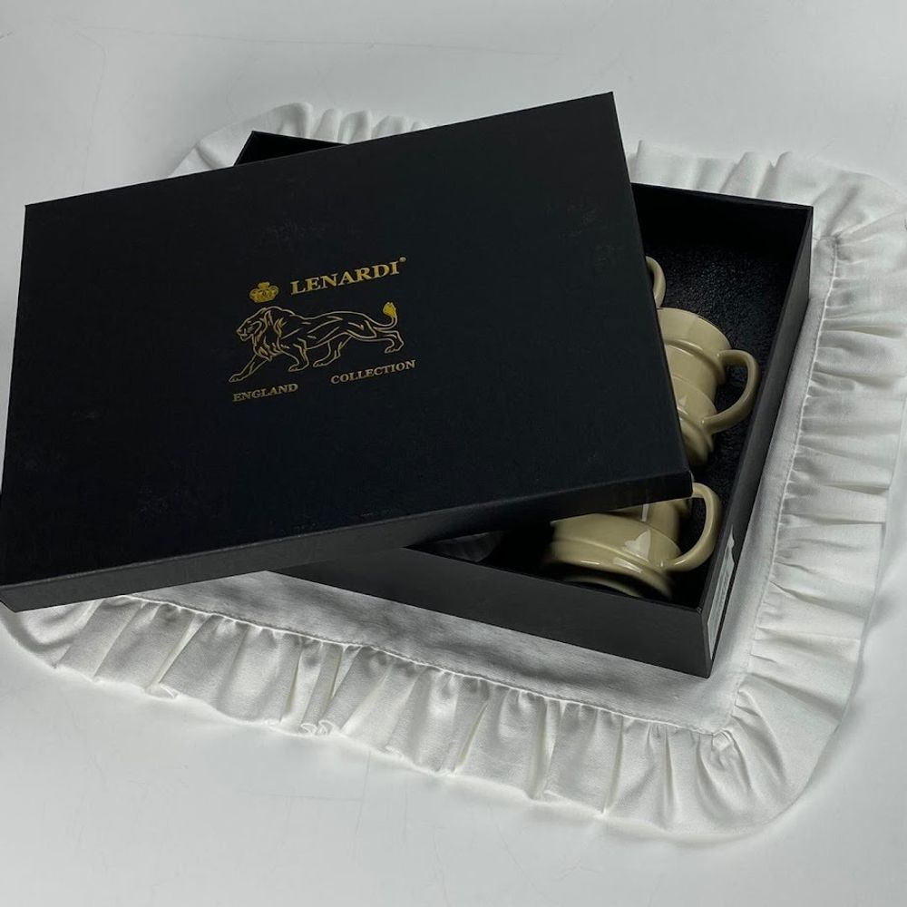 Lenardi 155-010 Кофейный набор 12пр. 140мл в под.уп.(х8)Фарфор