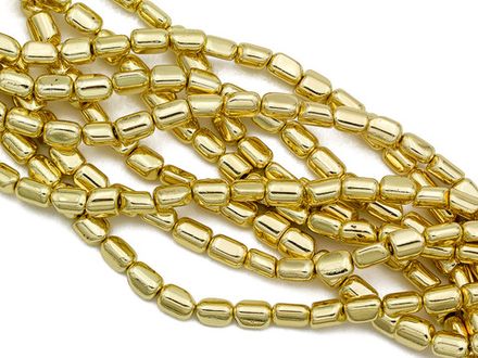 Нить гематитовых бусин, "Stones", галтовка 6мм