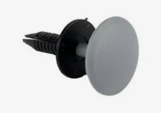 Клипса обшивки салона Газель 3302-5602156-10 завод (100шт) (папа+мама) СЕРАЯ