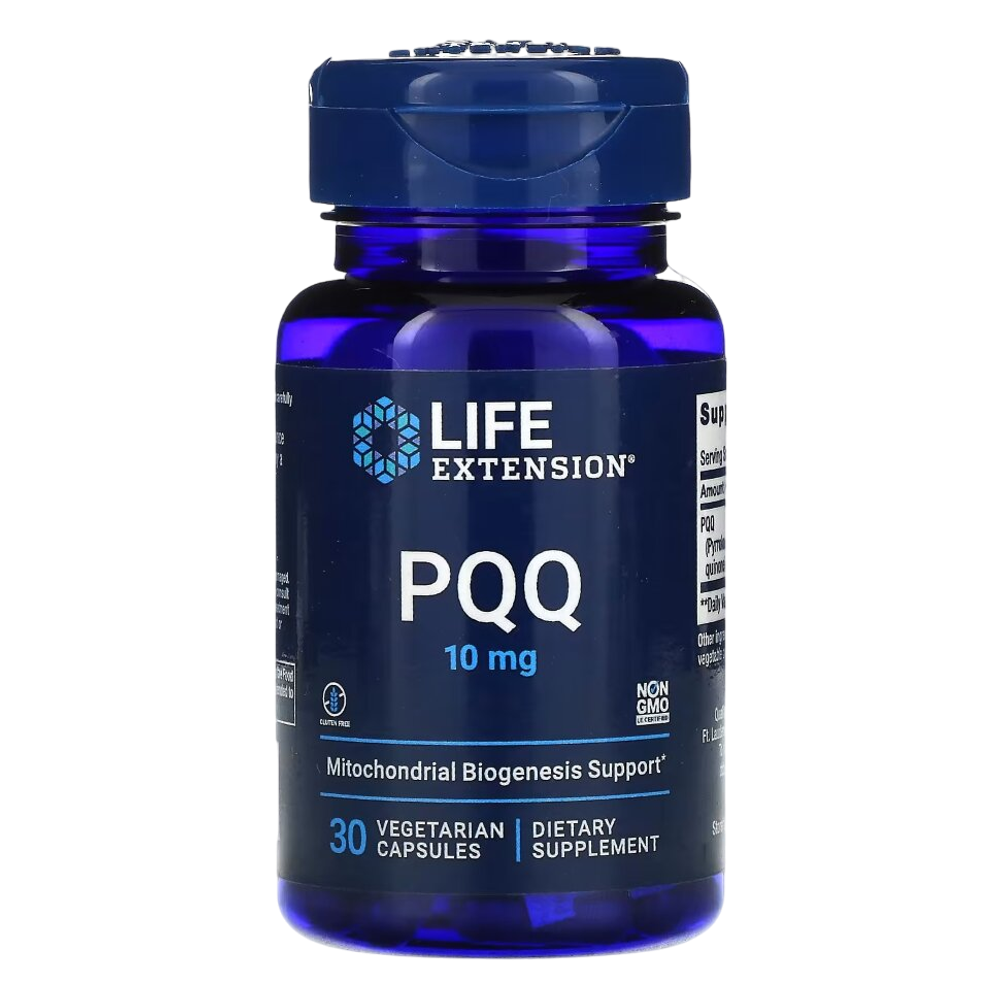 Life Extension PQQ 10 mg 30 veg capsules, Поддержка на клеточном уровне