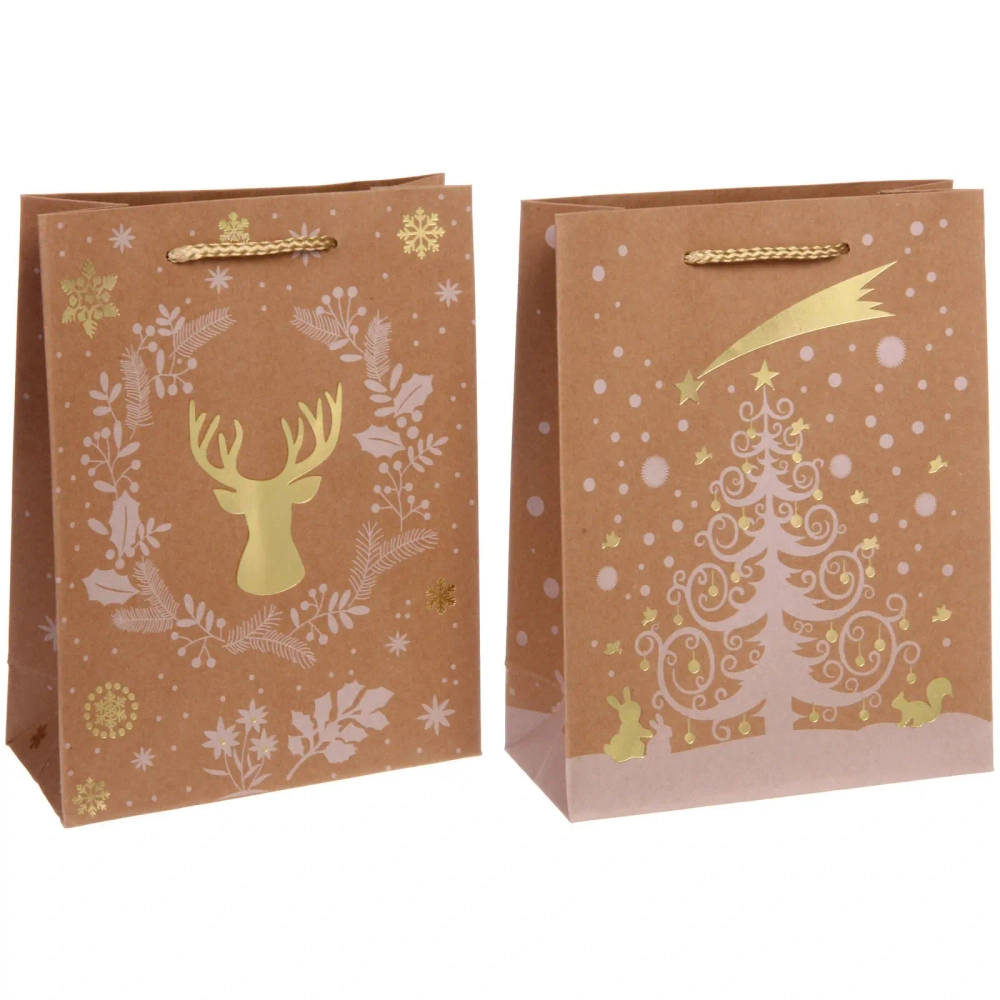 Пакет подарочный «Новогодний мир» 18*23*8 см, микс