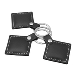 Комбинированный кожаный RFID брелок EM+MF “STANDART” черный (125kHz+13.56MHz)