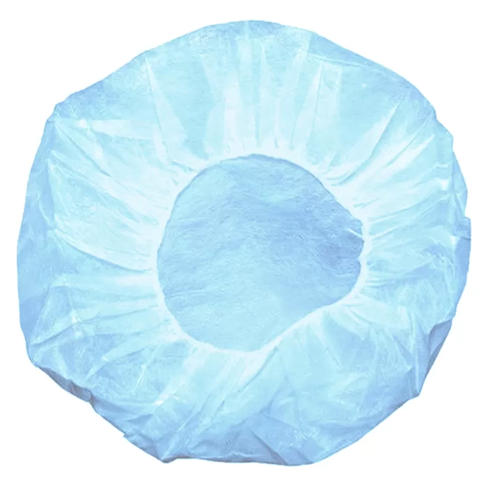 Шапочка-берет пл.10-12 100 шт голубая