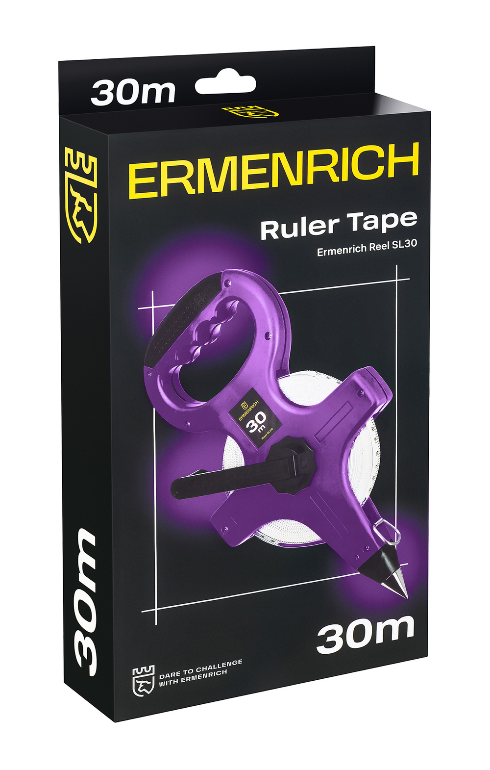 Рулетка геодезическая Ermenrich Reel SL30, фиолетовый