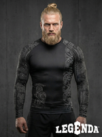 Рашгард с длинным рукавом LEGENDA Варяги чёрный