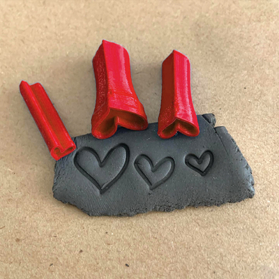 Набор Штампов  "Сердечки"